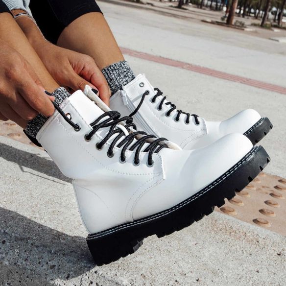 Bota Militar Basic - Blanco