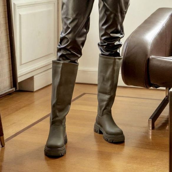 Botas Altas Suela Track - Verde