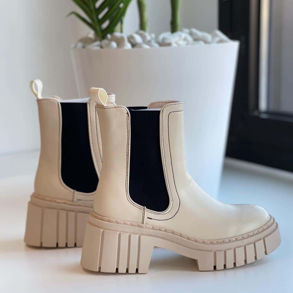 Botín Elástico Carola - Beige