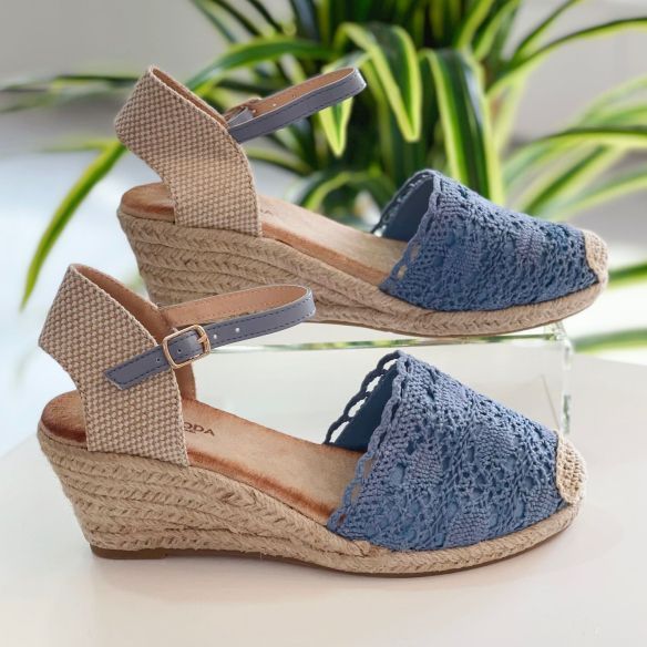 Cuña Crochet - Azul