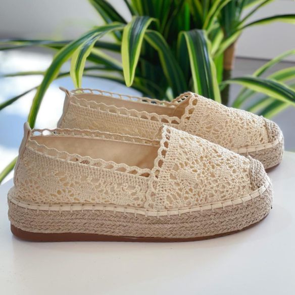 Alpargata Crochet Doble Suela
