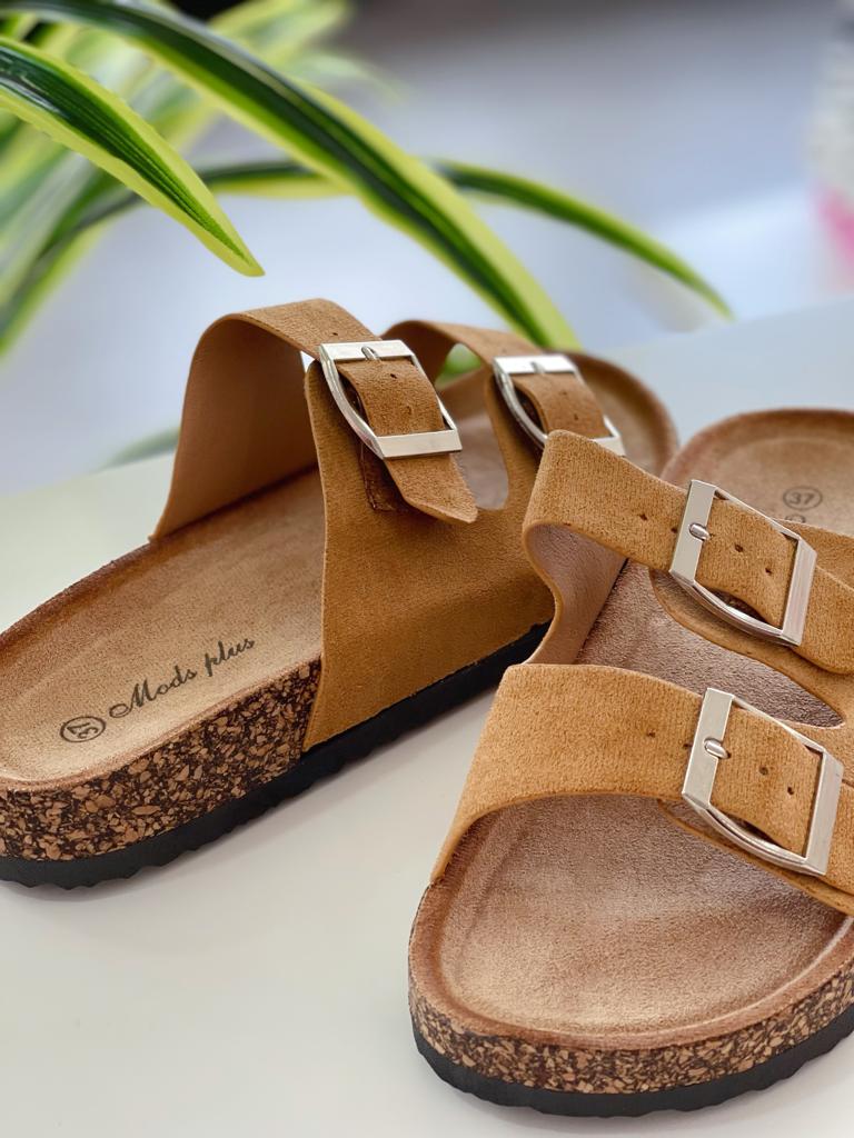 Sandalia Hebillas - Camel - Imagen 2