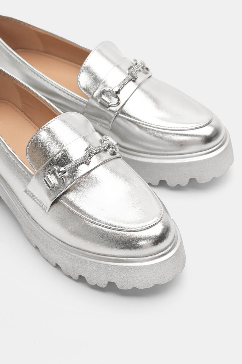 Mocasín Cadena Brillos - Plata - Imagen 2