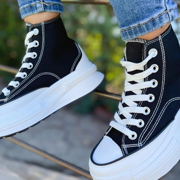 Bota Lona Vera - Negro