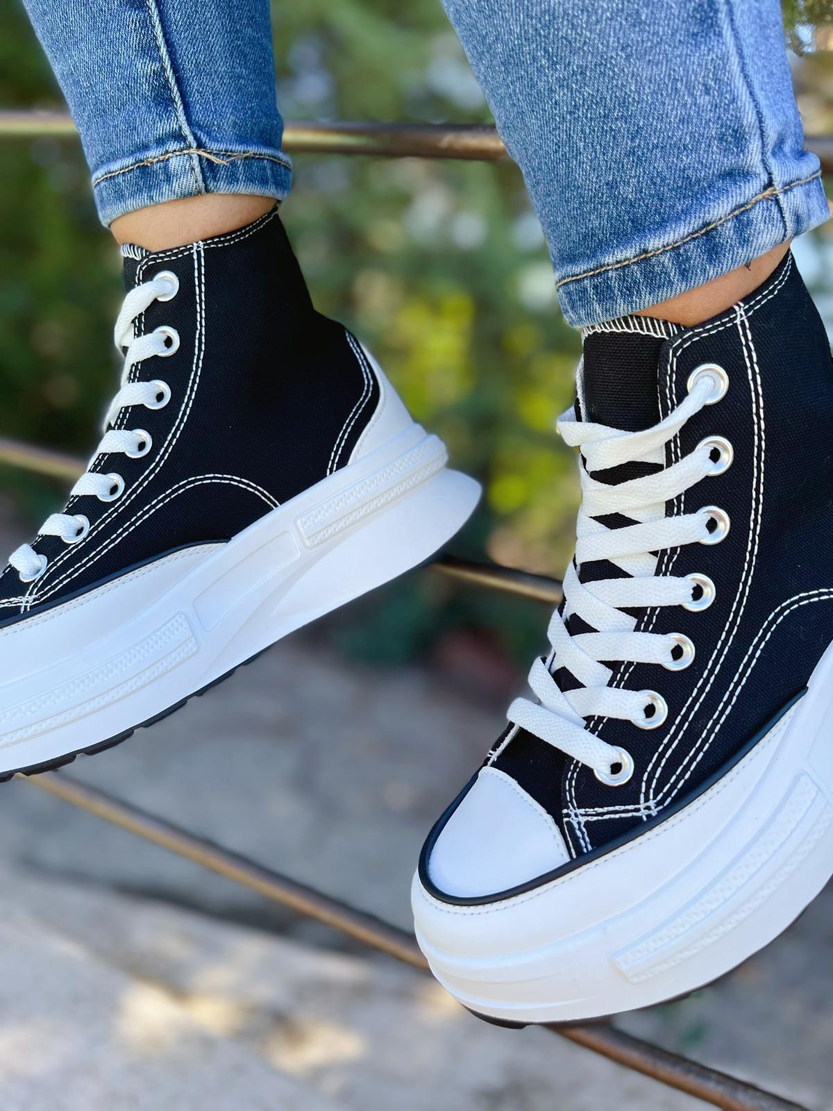 Bota Lona Vera - Negro