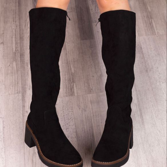 Bota Alta Antelina Carlota - Negro