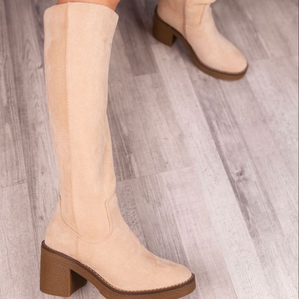 Bota Alta Antelina Carlota - Beige