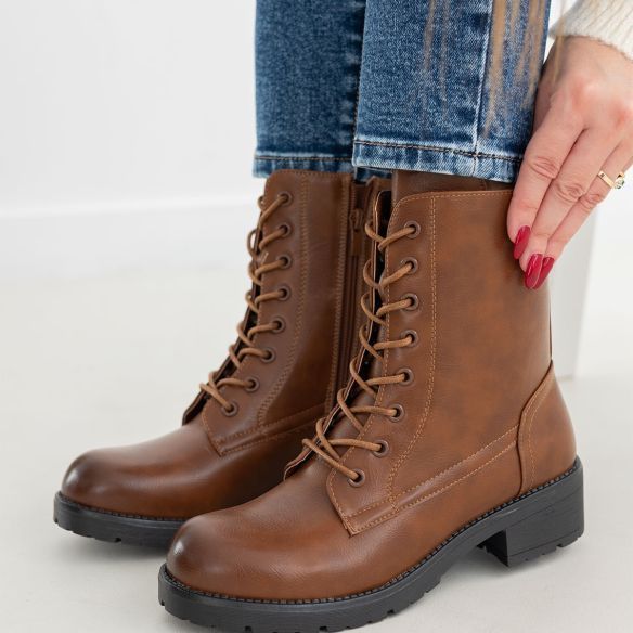 Bota Militar Sidney - Marrón