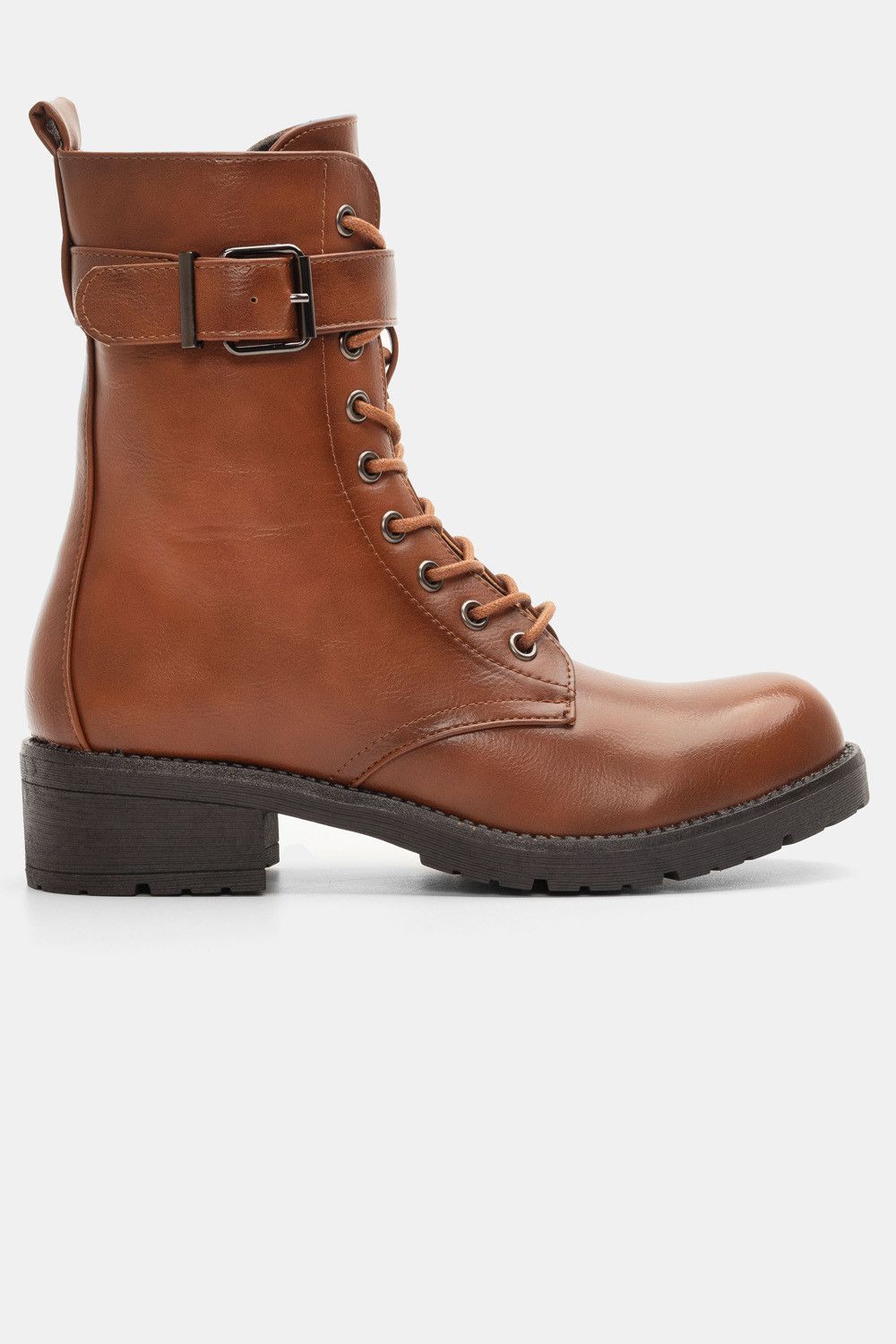 Bota Militar Hebilla - Marrón - Imagen 5