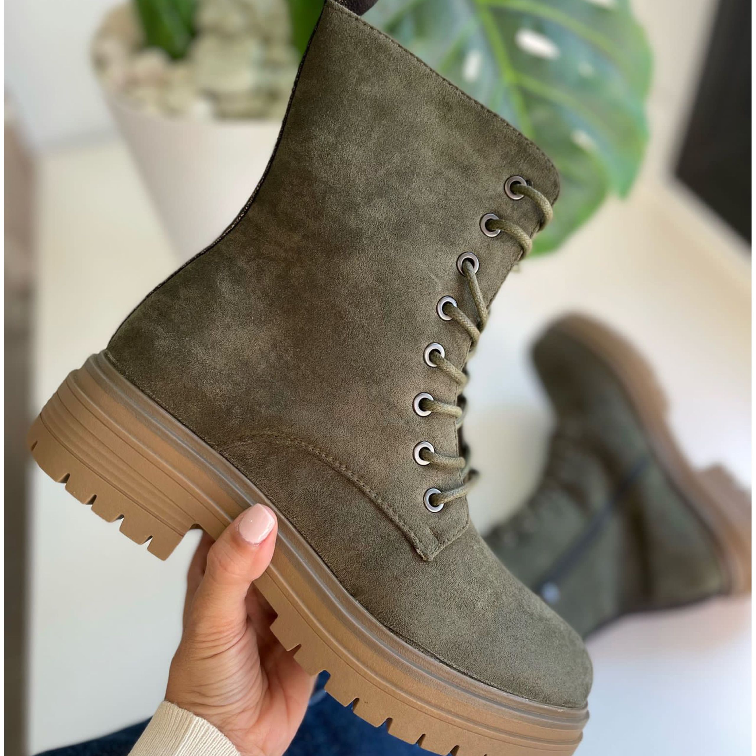 Bota Militar Antelina - Verde