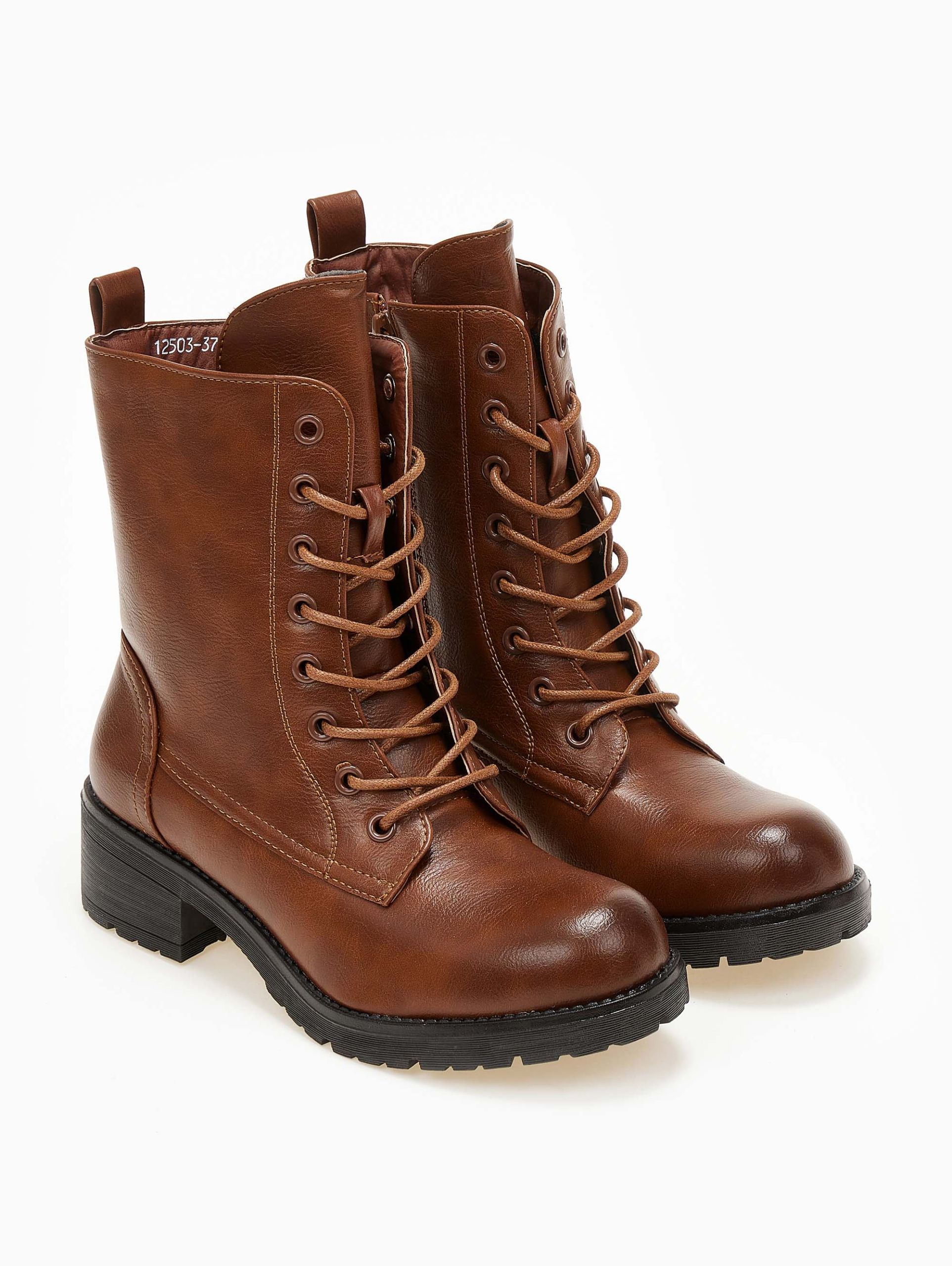 Bota Militar Sidney - Marrón - Imagen 3