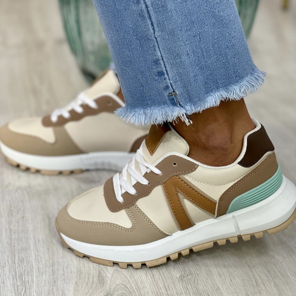 Deportiva Valeria - Camel / Beige