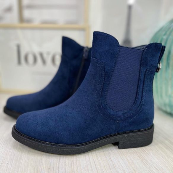 Botín Elástico Olivia - Azul