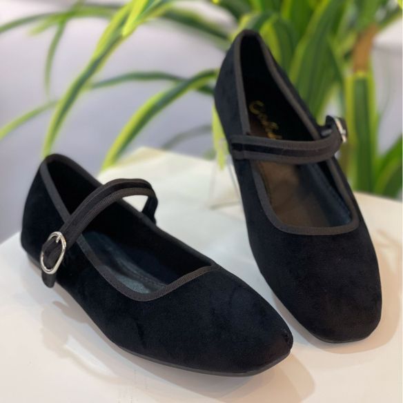 Bailarina Terciopelo - Negro