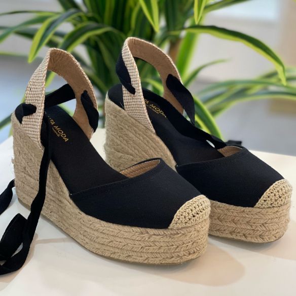 Cuñas Amara - Negro/Beige