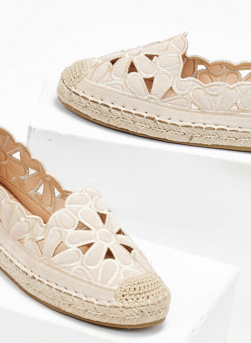 Alpargata Flores - Beige - Imagen 2