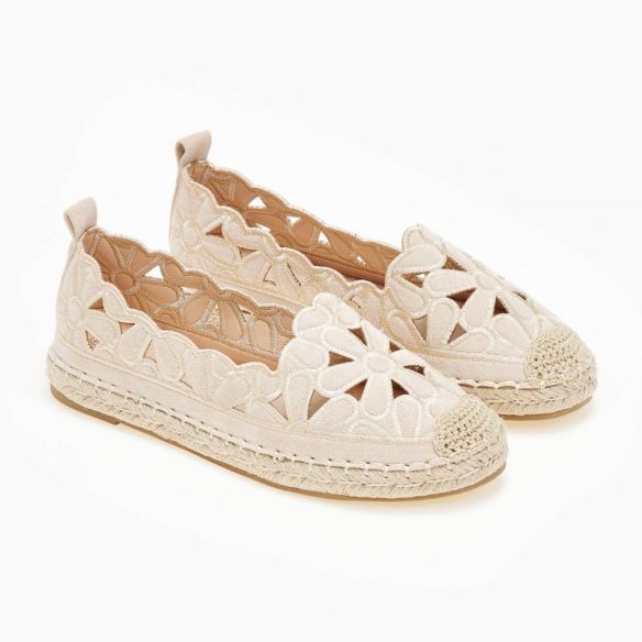 Alpargata Flores - Beige