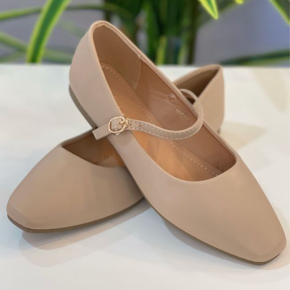 Bailarina Polipiel - Beige Oscuro