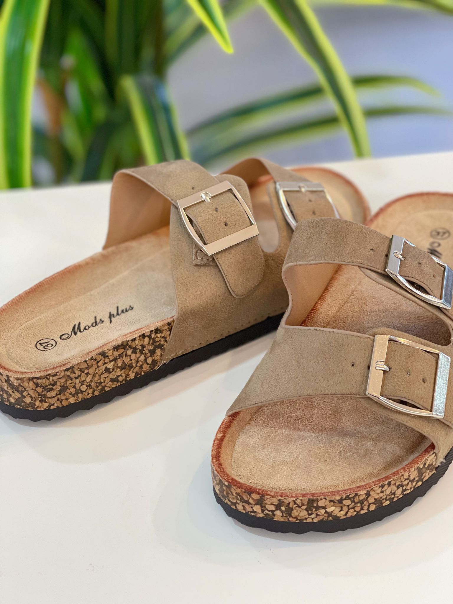 Sandalia Hebillas - Kakhi - Imagen 2