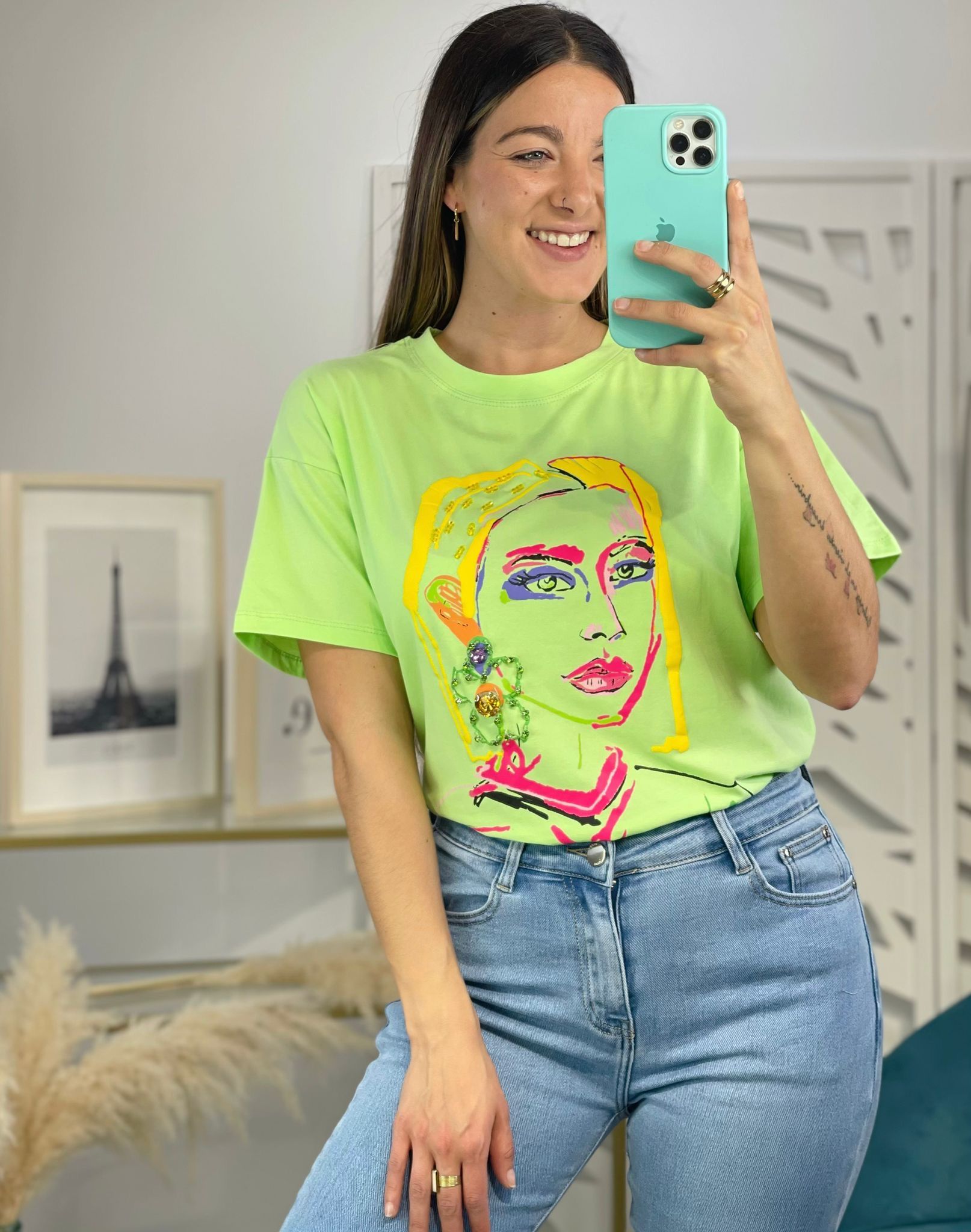 Camiseta Mujer Brillos - Imagen 2