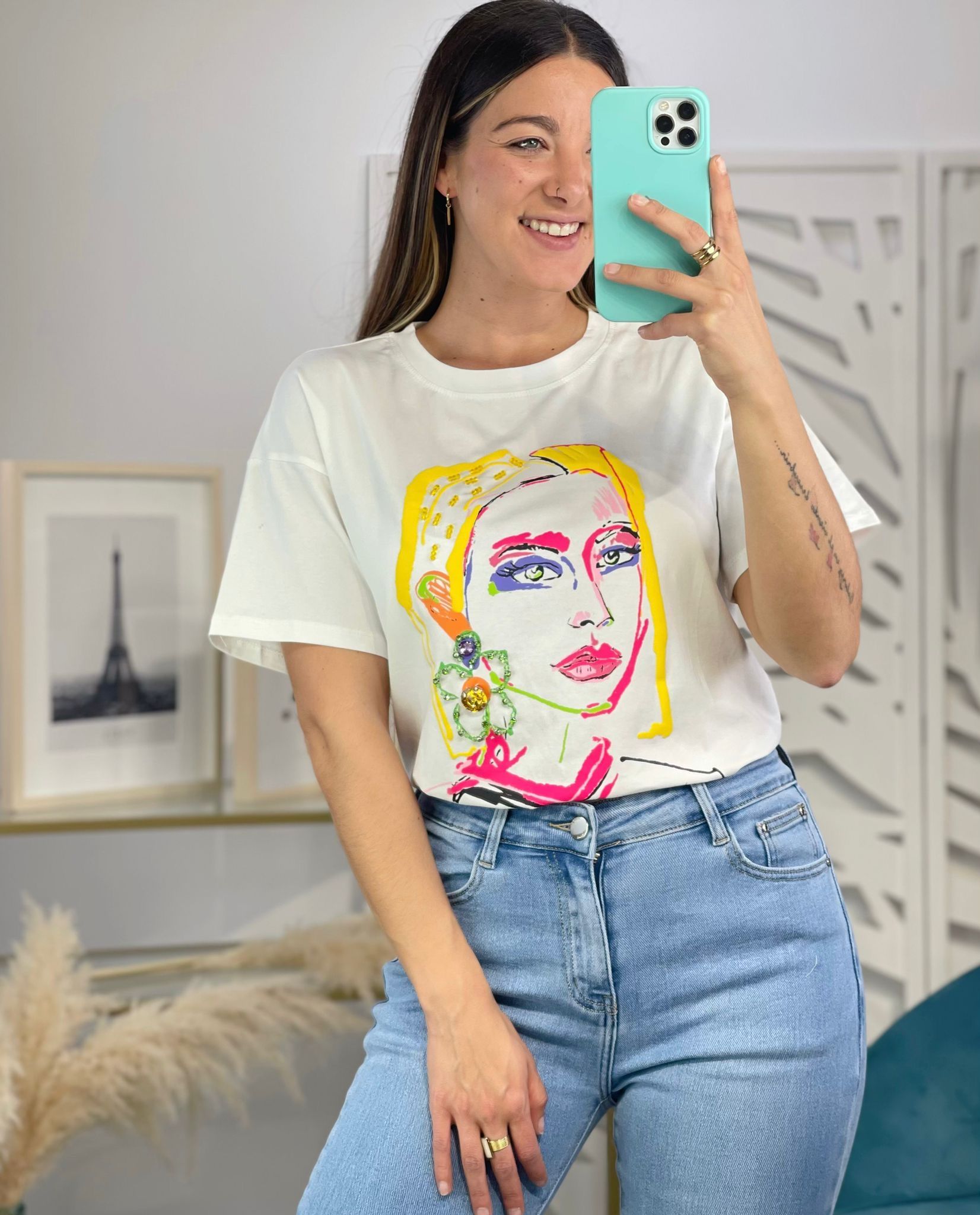 Camiseta Mujer Brillos - Imagen 5