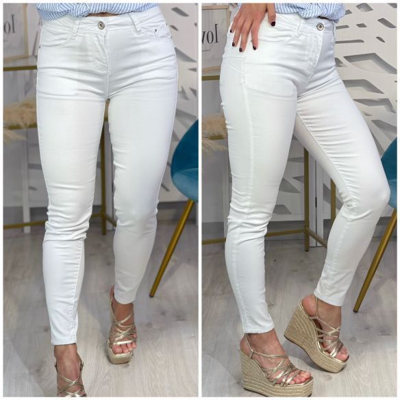 Pantalón Pitillo - Blanco