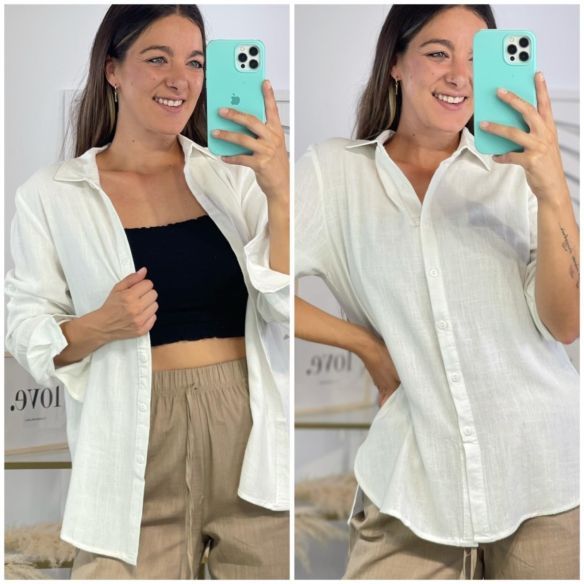 Camisa Lino Blanca