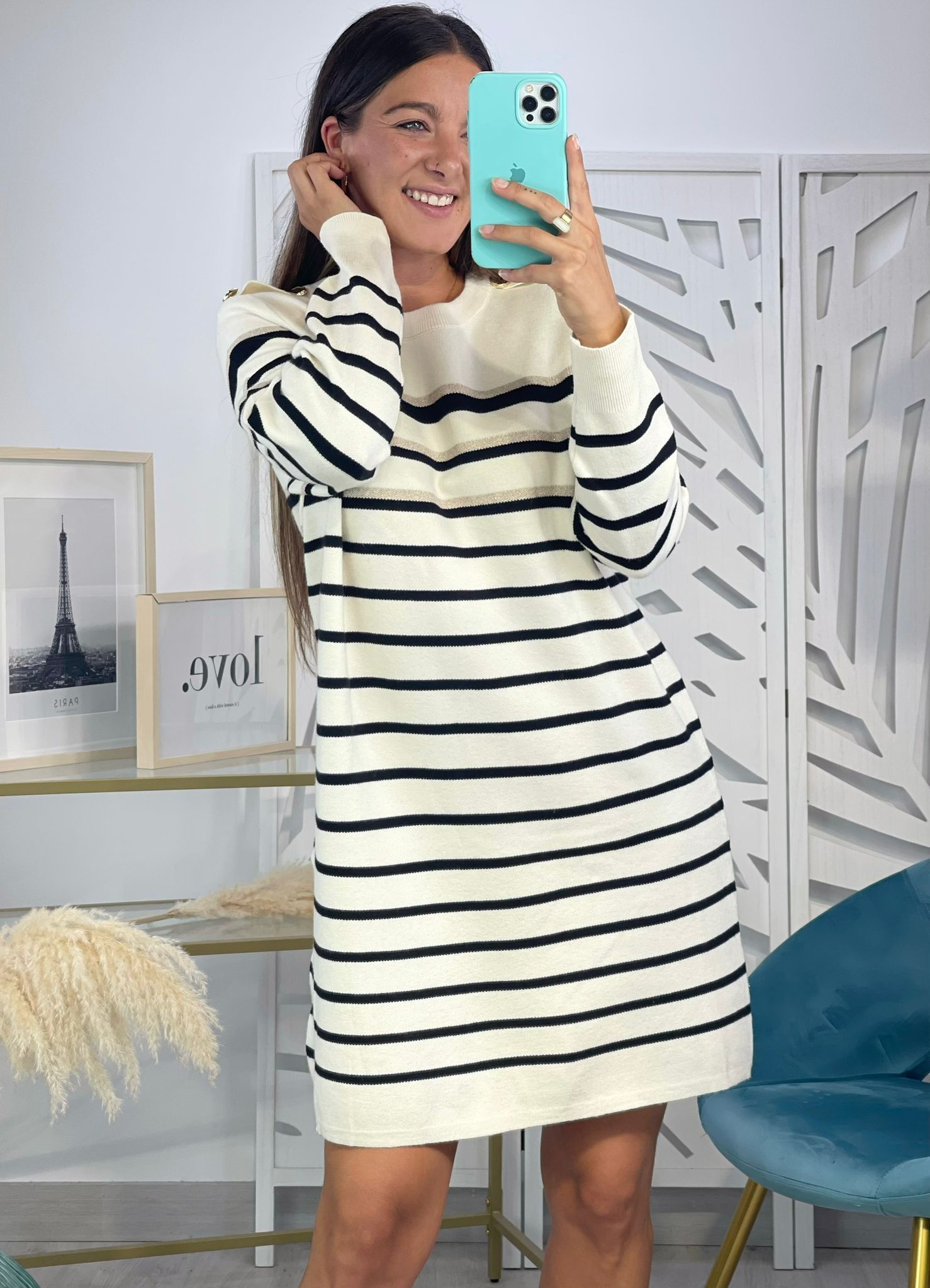 Vestido Rayas Brillo - Imagen 6