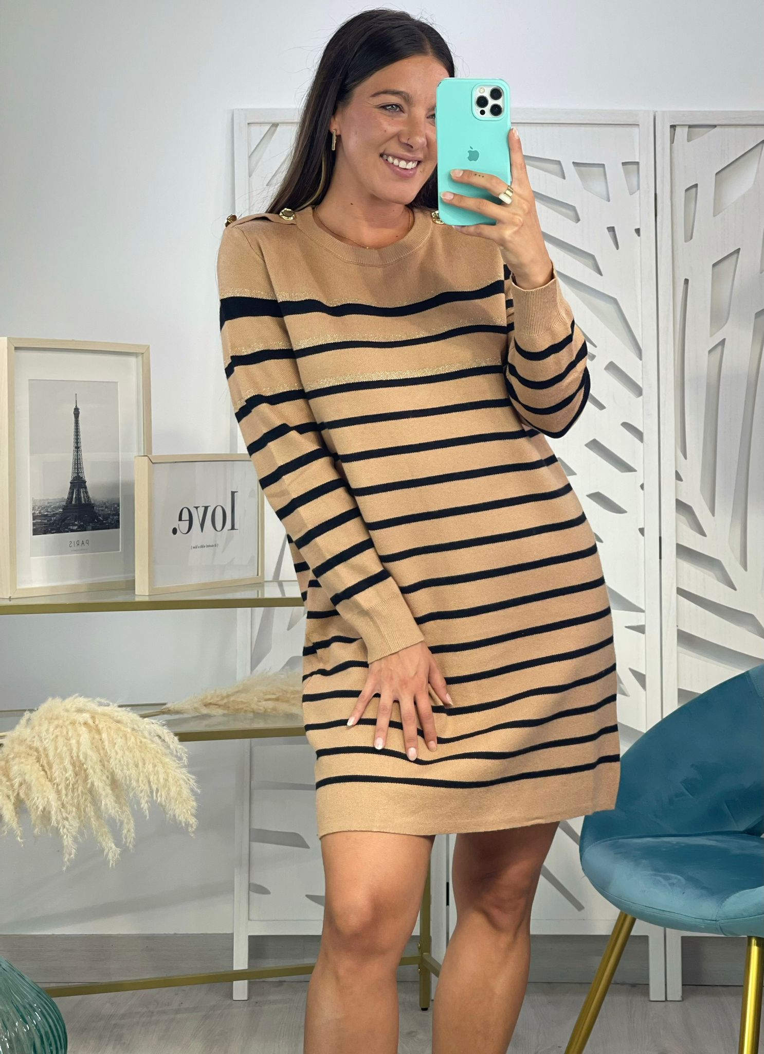Vestido Rayas Brillo - Imagen 8