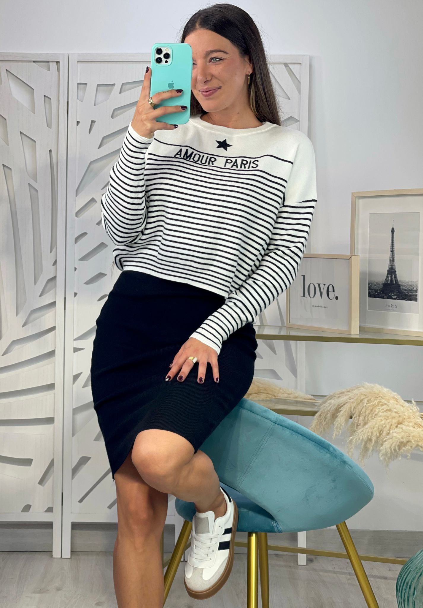 Conjunto Vestido + Jersey Amour Paris - Imagen 2