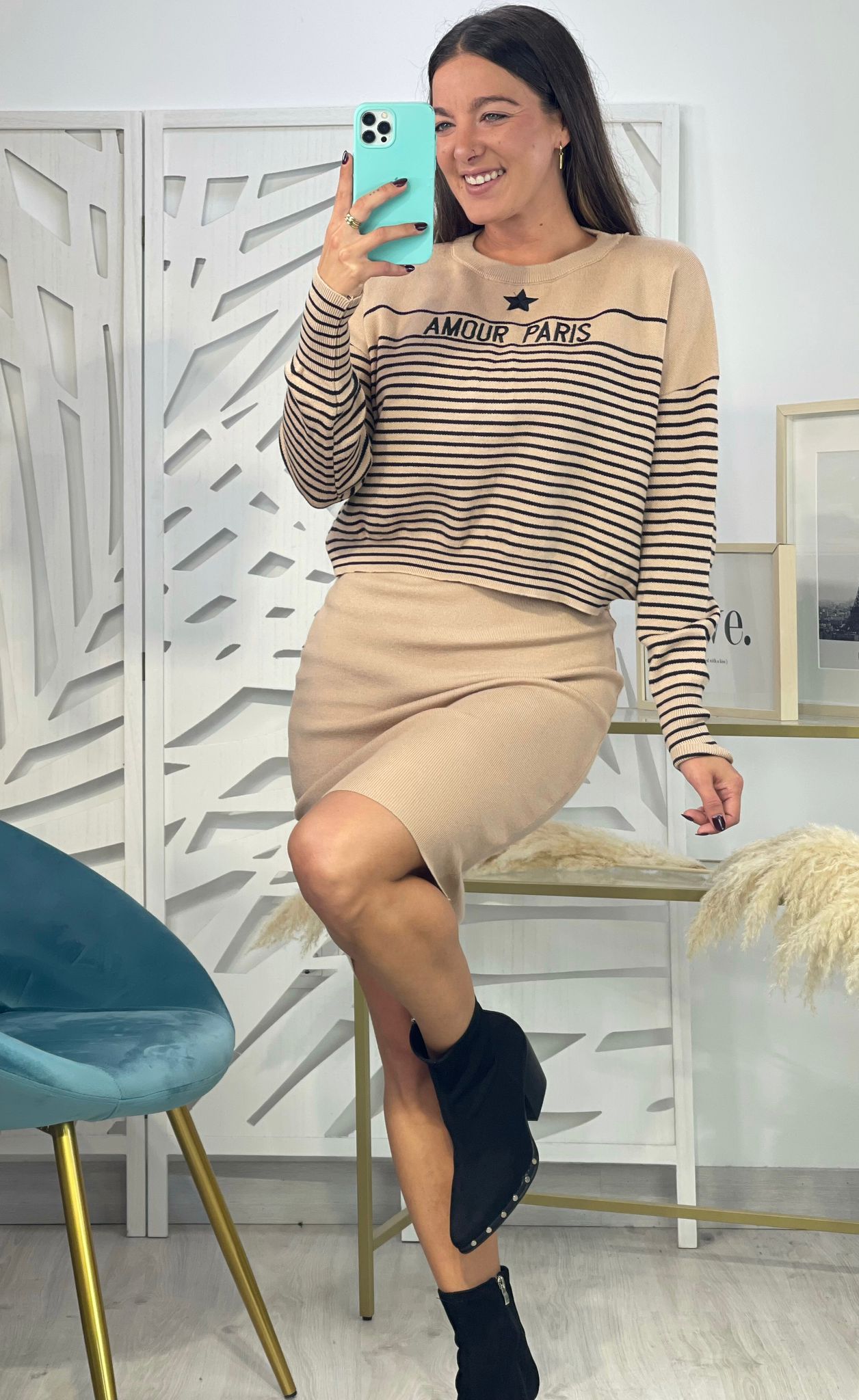 Conjunto Vestido + Jersey Amour Paris - Imagen 12