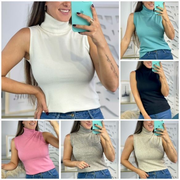Jersey Hombreras Cuello Alto