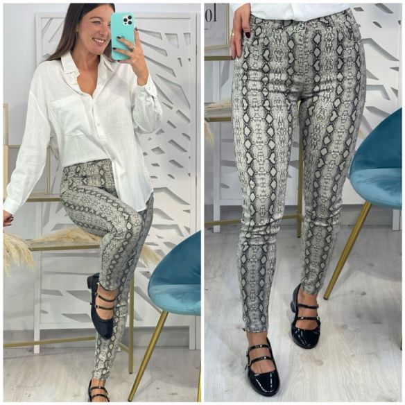 Pantalón Estampado Serpiente