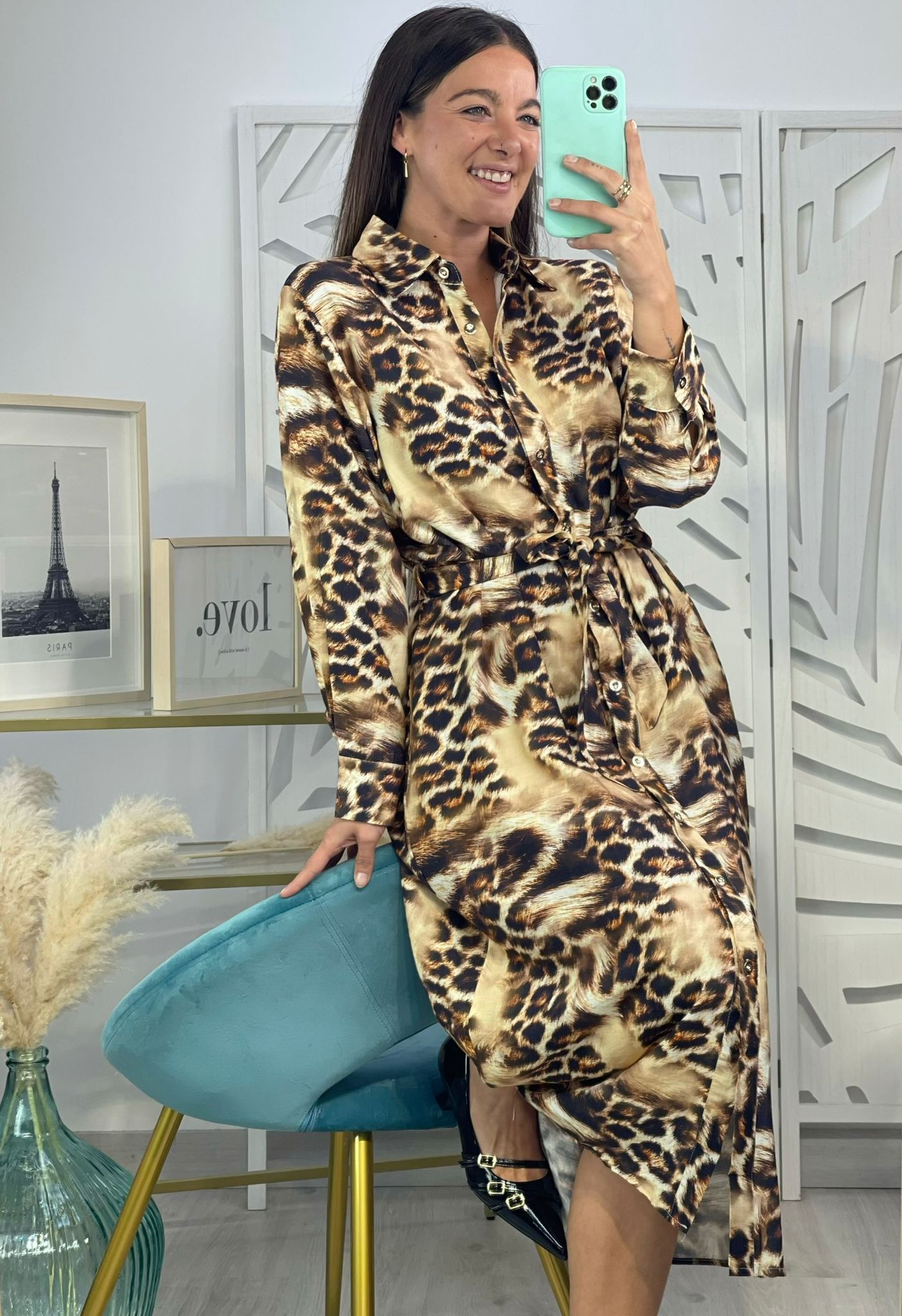Vestido Estampado Animal Print - Imagen 2