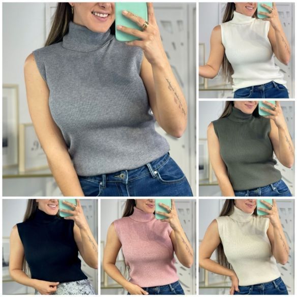 Jersey Hombreras Cuello Alto Canalé