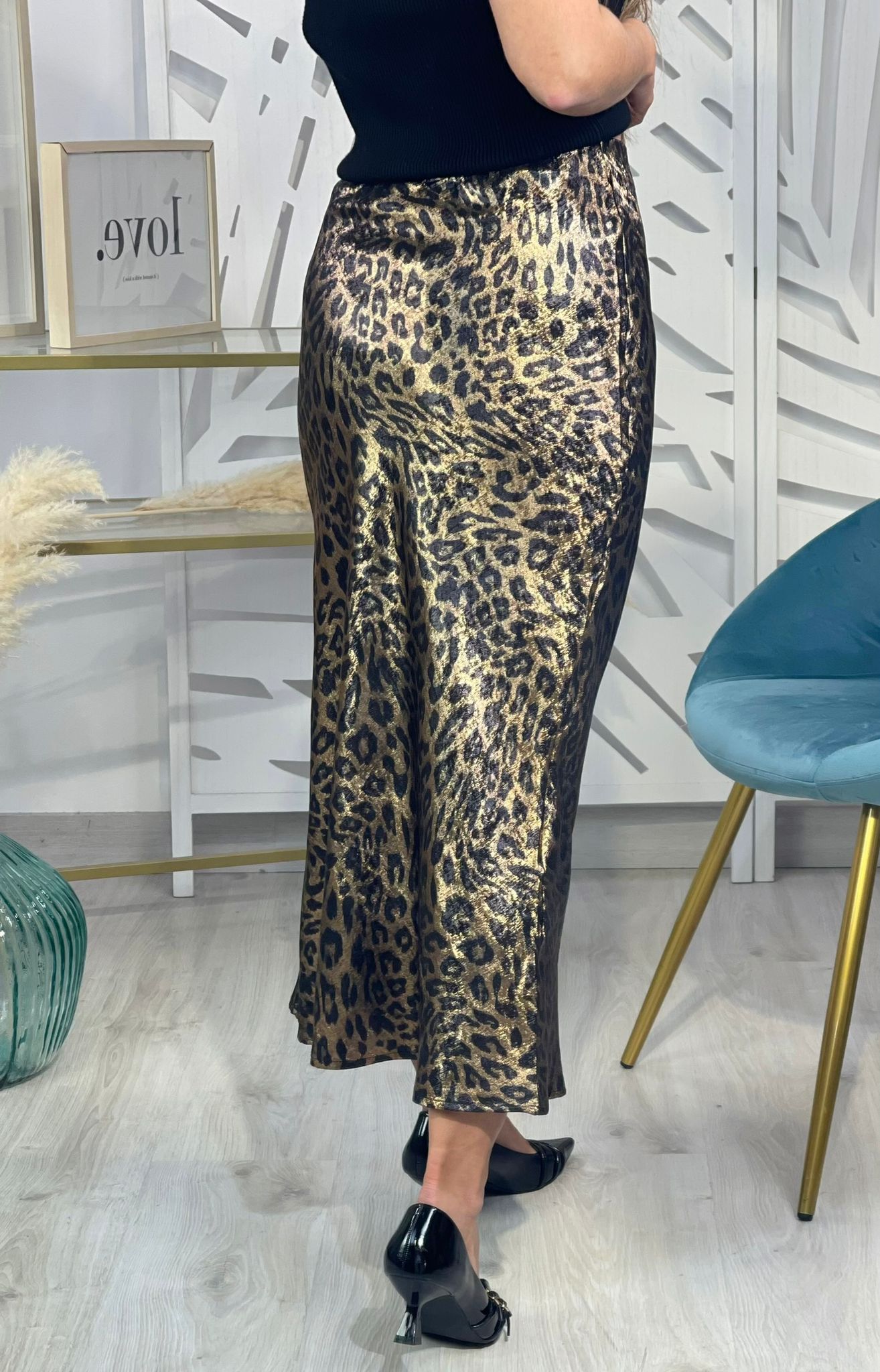Falda Brillo Animal Print - Imagen 9