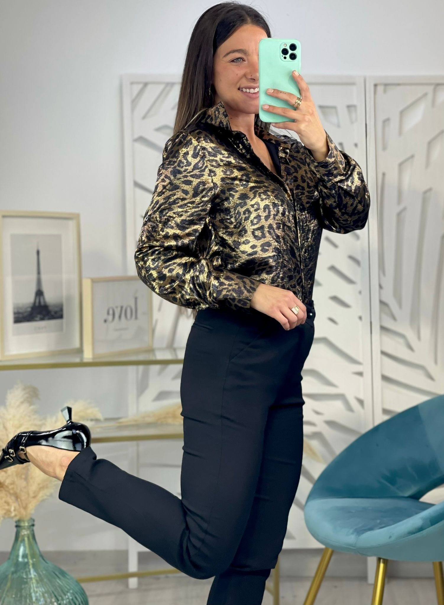 Camisa Brillo Animal Print - Imagen 8