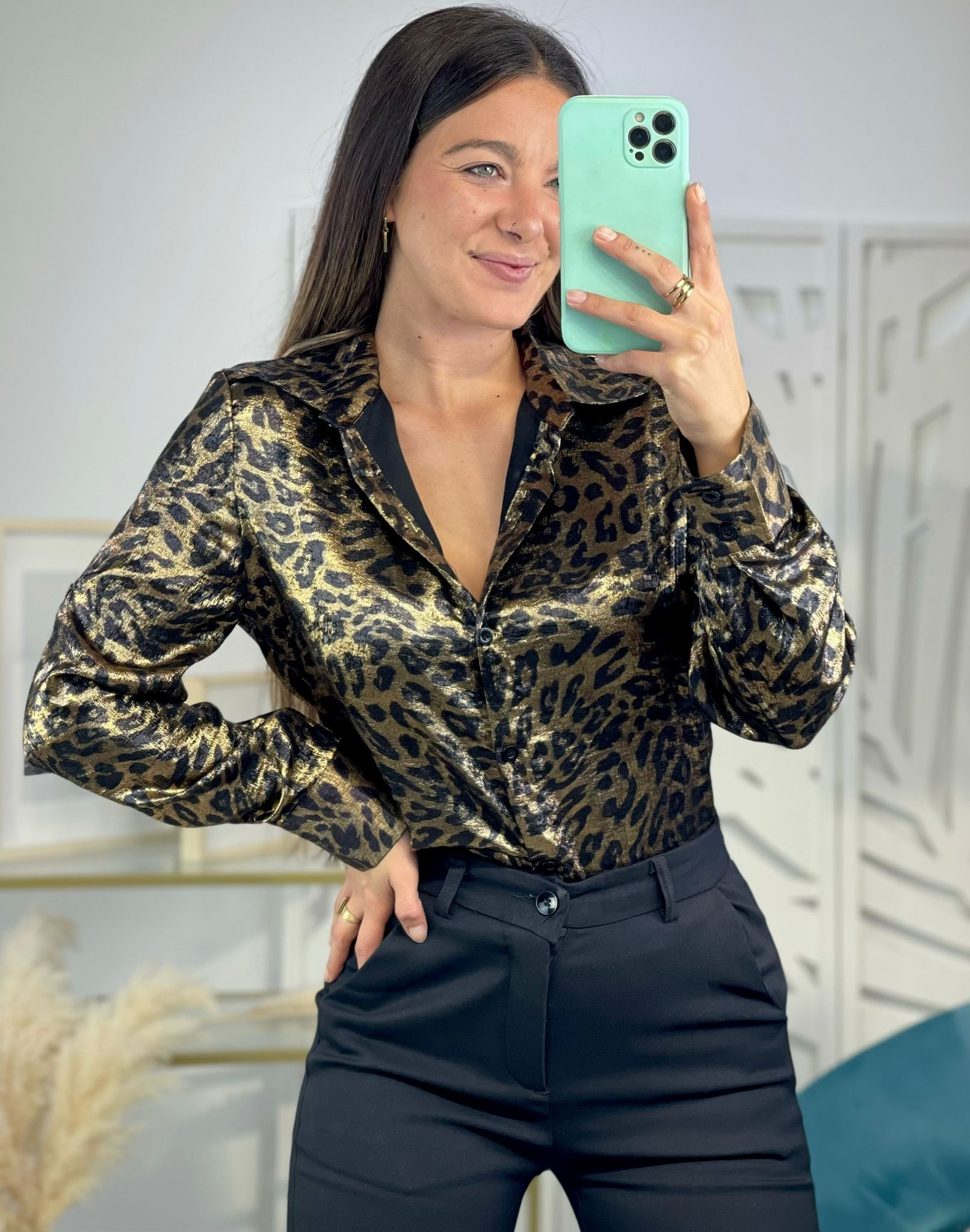 Camisa Brillo Animal Print - Imagen 9