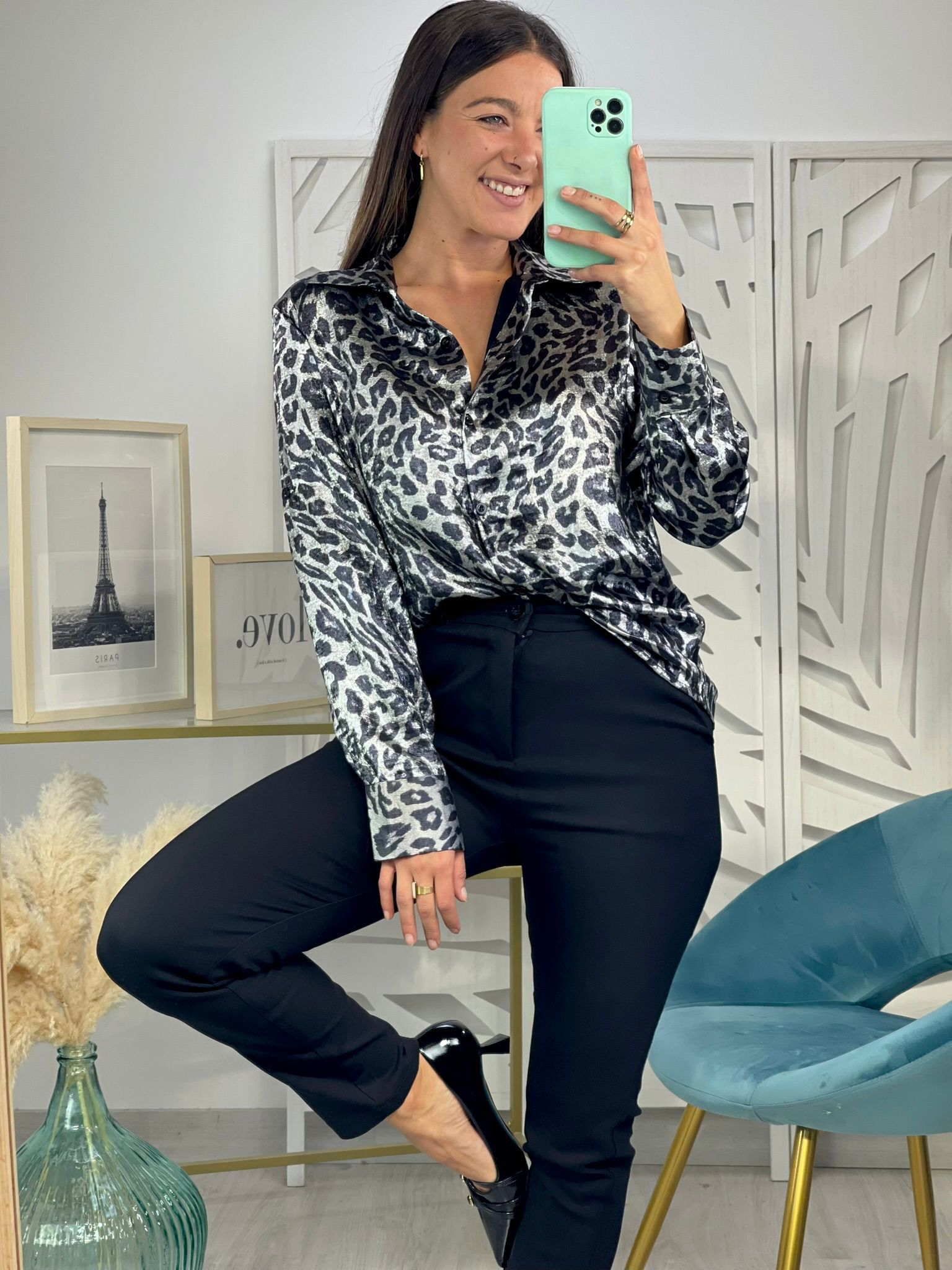 Camisa Brillo Animal Print - Imagen 6