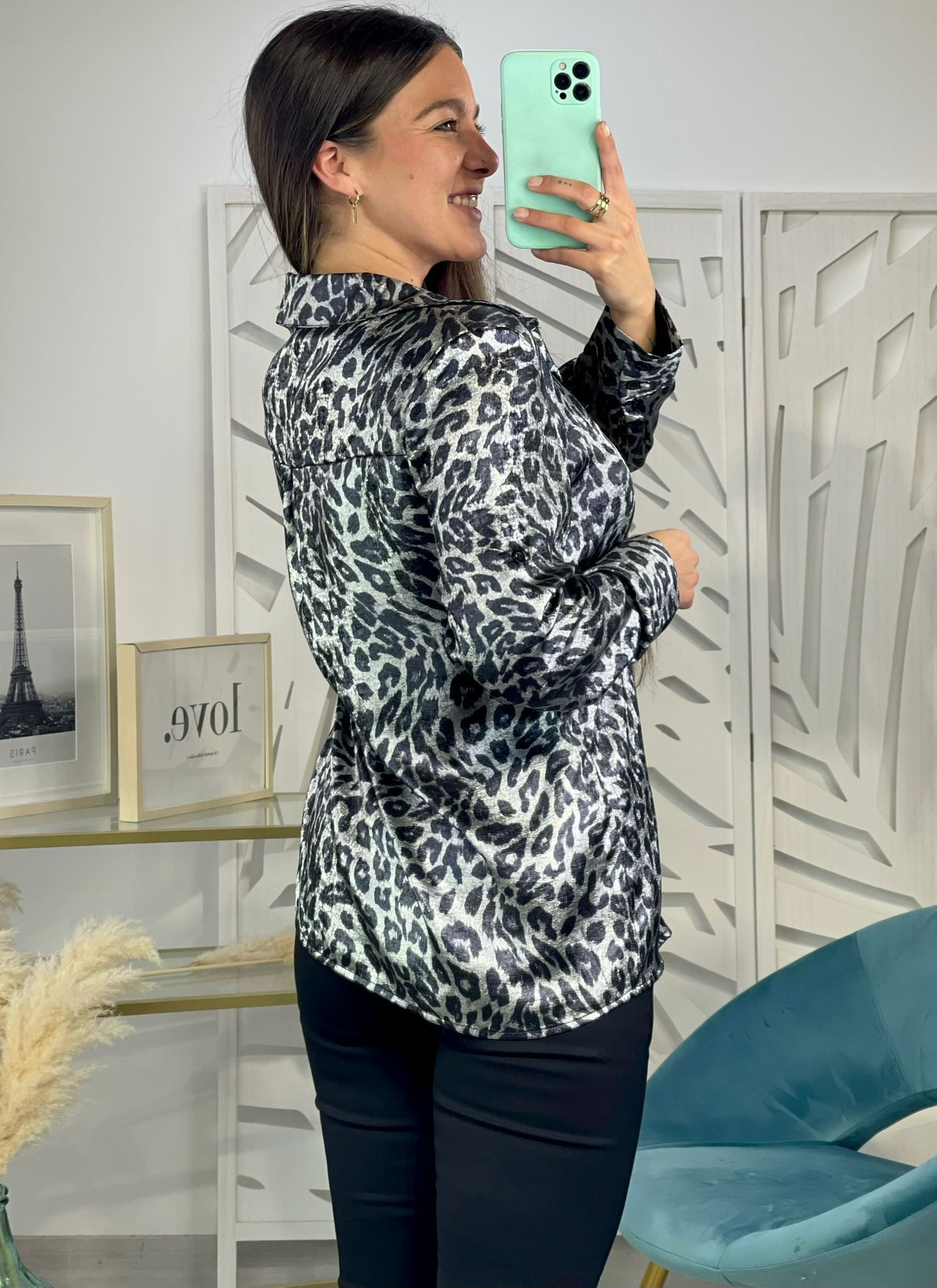 Camisa Brillo Animal Print - Imagen 7