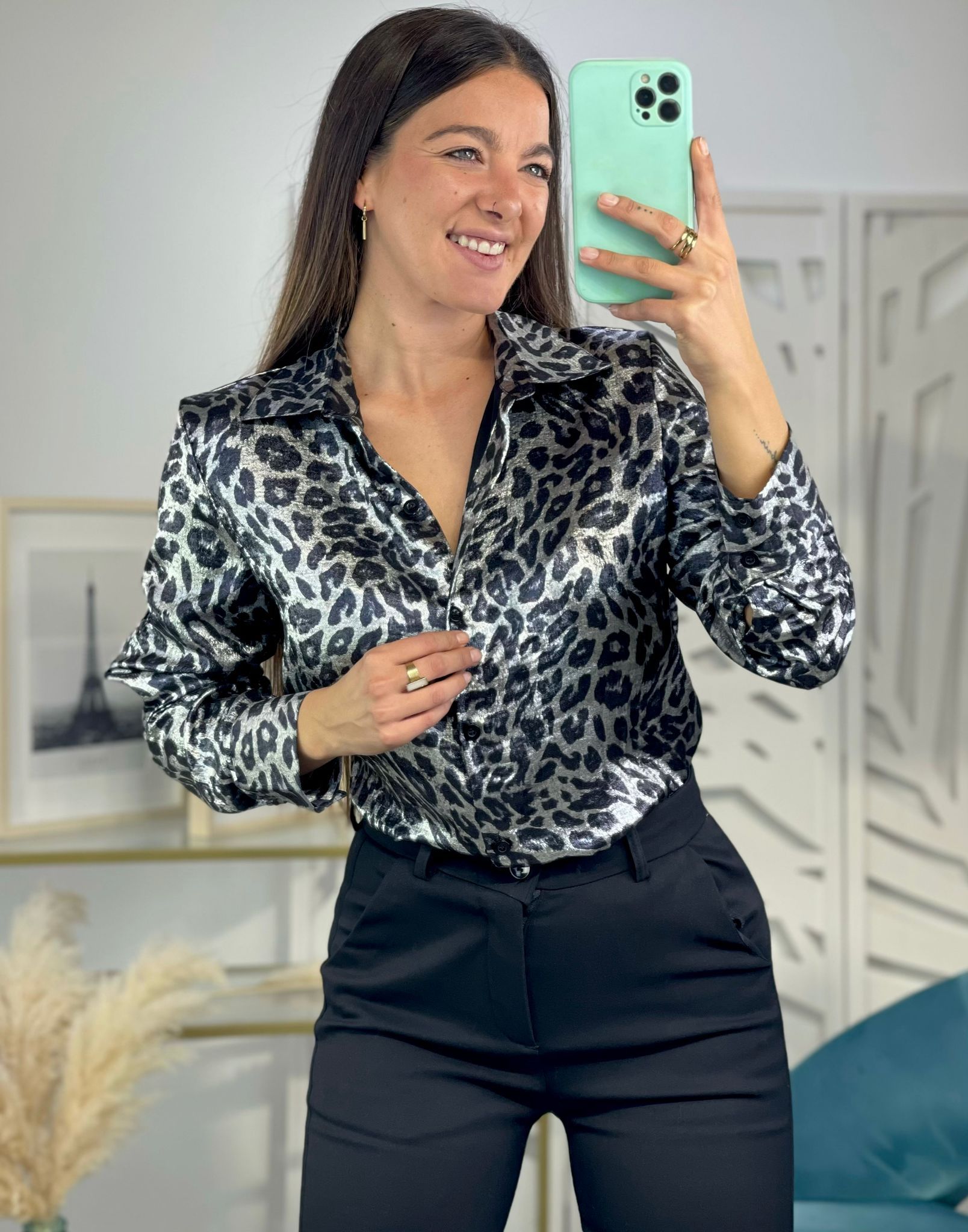 Camisa Brillo Animal Print - Imagen 5