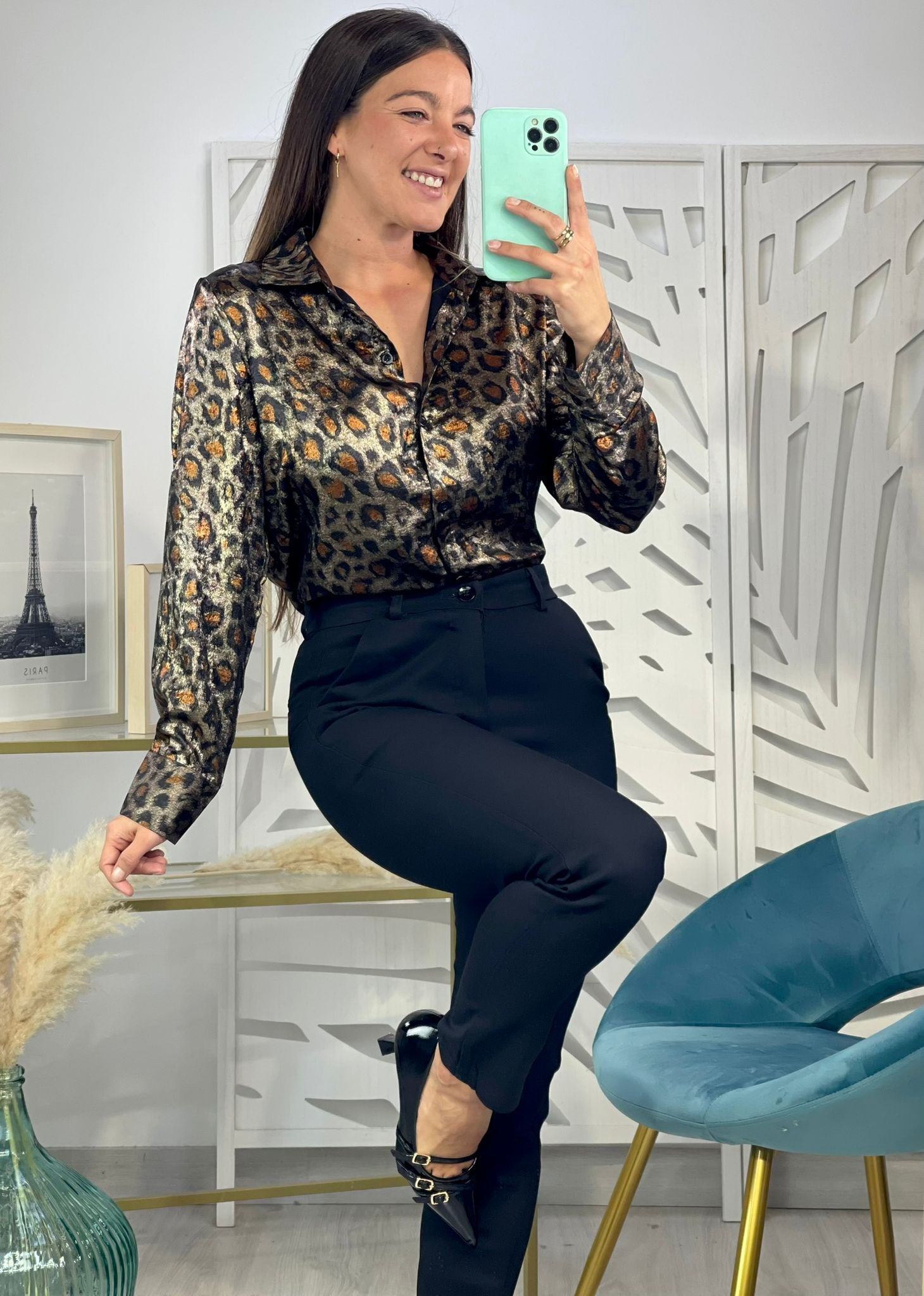 Camisa Brillo Animal Print - Imagen 2