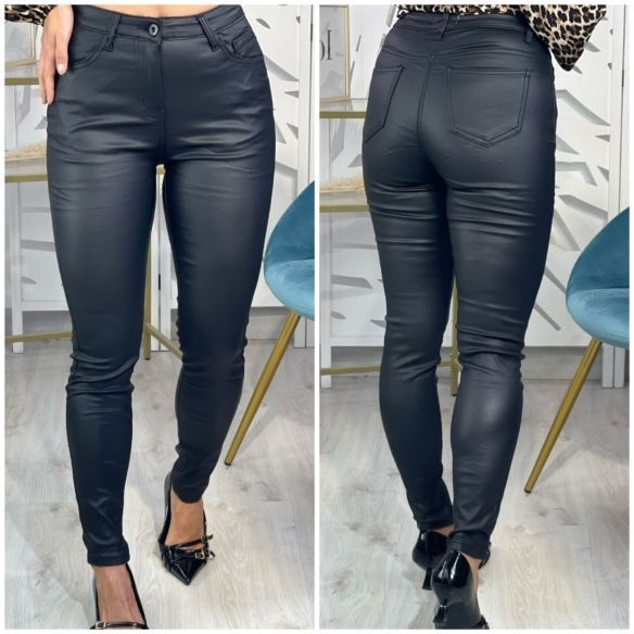 Pantalón Polipiel New - Negro
