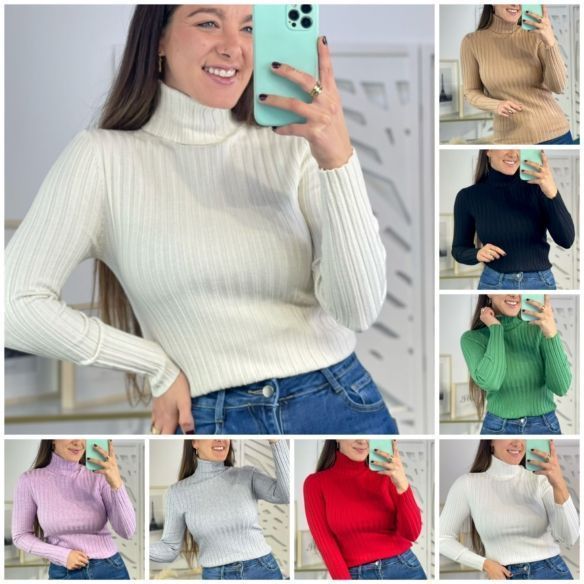Jersey Canalé Cuello Alto New