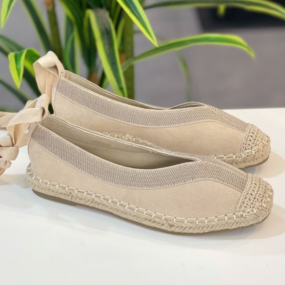 Alpargata Atada - Beige
