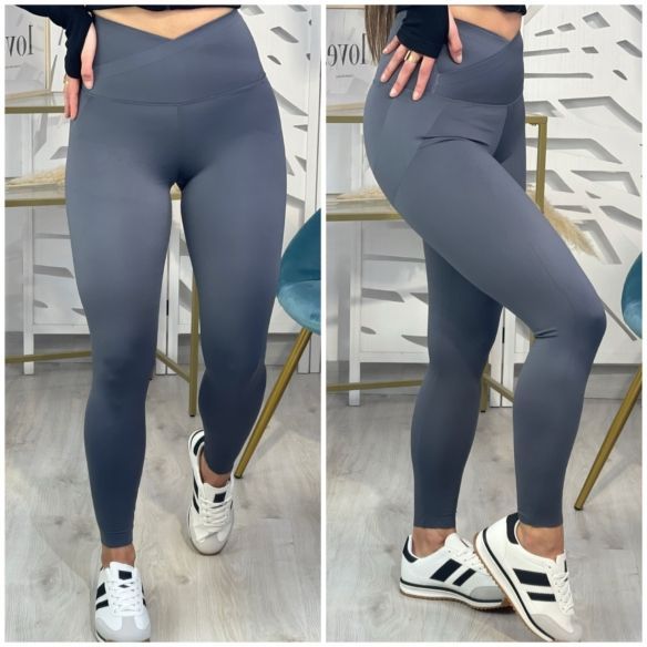 Legging Sport Cruzado - Gris