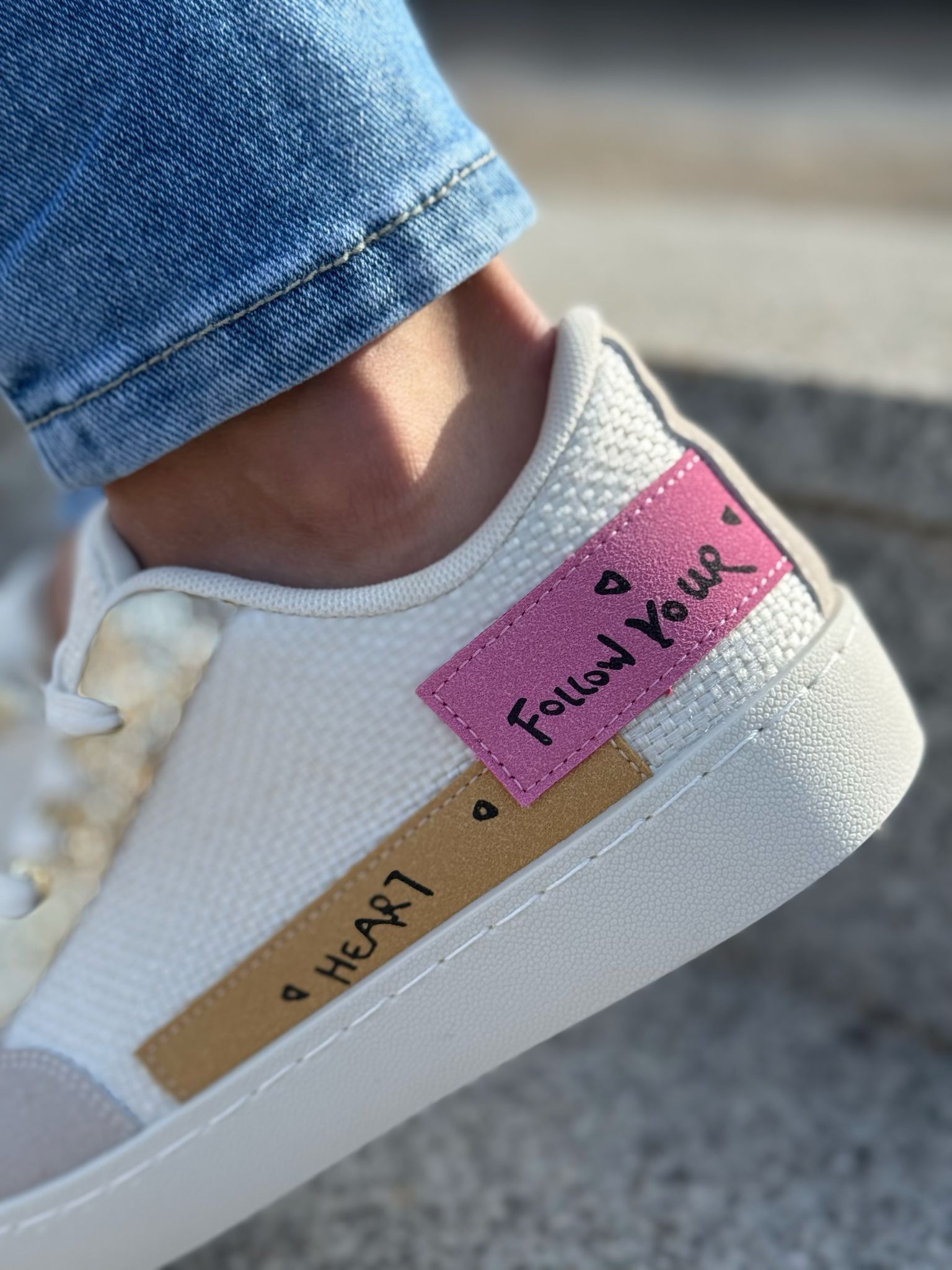 Deportiva Brillos Follow - Beige - Imagen 3