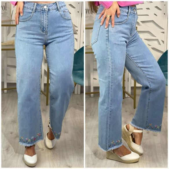 Pantalón Bajo Flores
