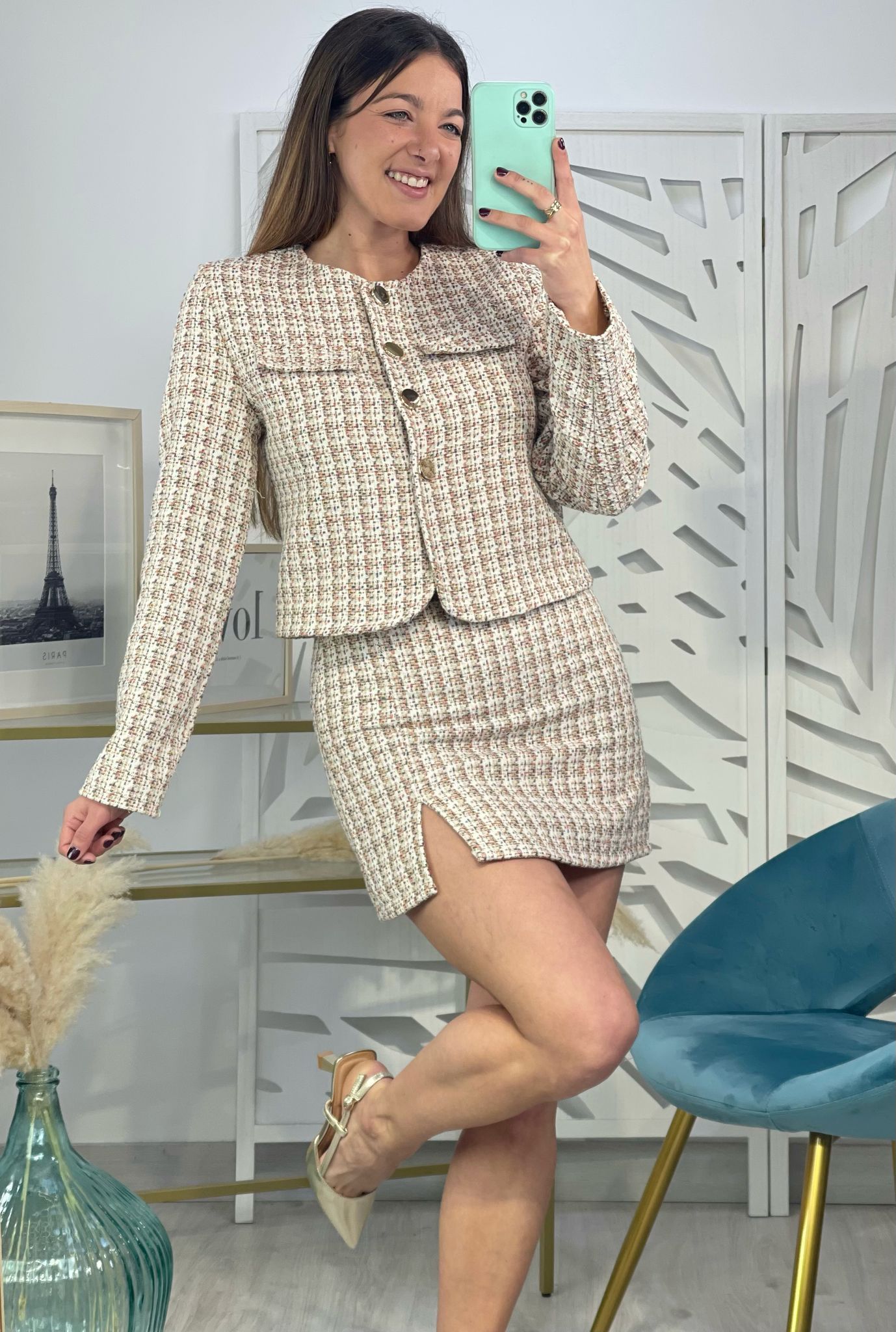 Conjunto Tweed Falda - Imagen 2