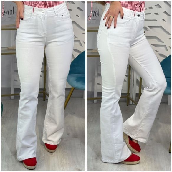 Pantalón Campana - Blanco